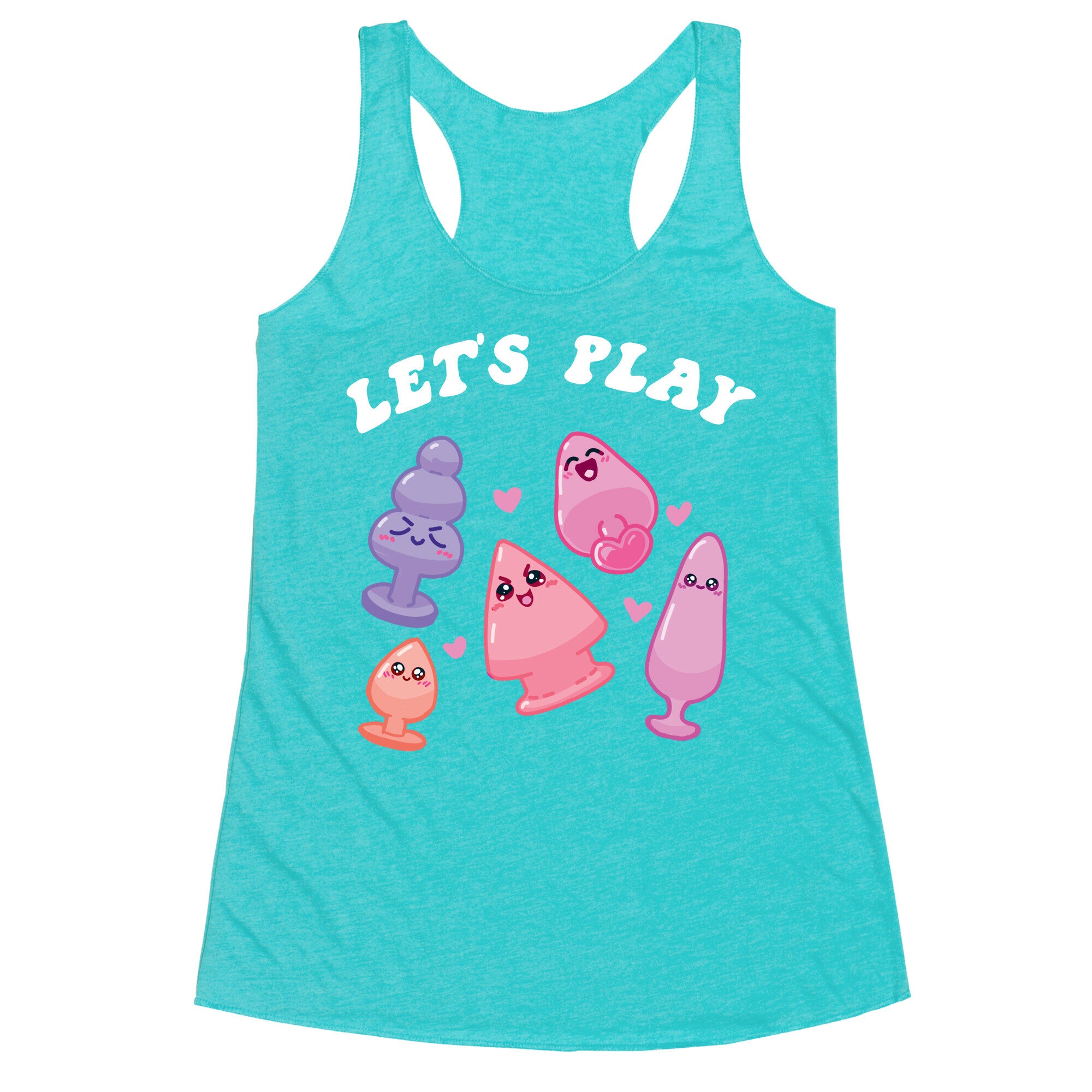 Let's Play (Kawaii Plugs) Racerback Tank